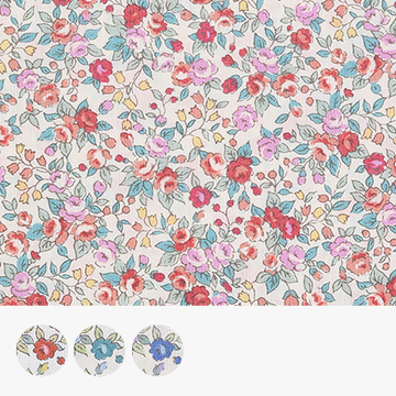 [세븐베리] 일본 수입원단 꽃무늬 퀼트천 플라워 면원단 - 6121-D7 (1/2Yd)