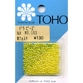 [토호] 원형의 공예용 바라비즈 - 102(대) bara#650-102(대)