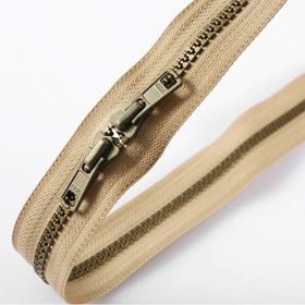 [YKK] 투웨이 양면지퍼 60cm-모카/청동 (개)