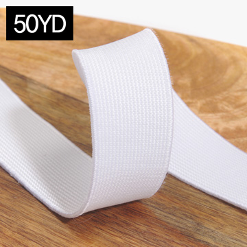 [의류부자재] 30mm 납작 허리 고무밴드 50YD - 화이트 (개)