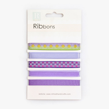 [장식부자재] 크래프트 새틴 리본 5종 세트 - 003 (개)