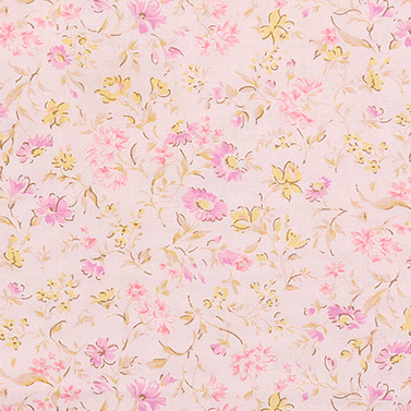 [세븐베리] 브로드 팰리 컬러 플로랄 6119-D2 프린트원단 - 핑크 (1/2Yd)