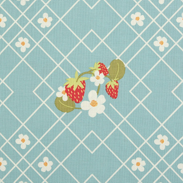 [라일리블레이크] 스트로베리 잼 래터스 프린트원단 - 틸 (1/2Yd)