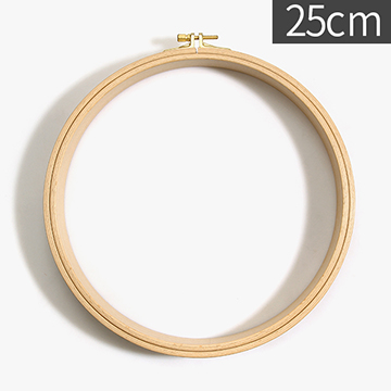 [너즈] 펀치니들 전용 우드 원형 수틀 - 25cm (폭 3.5cm) 180-4 (개)