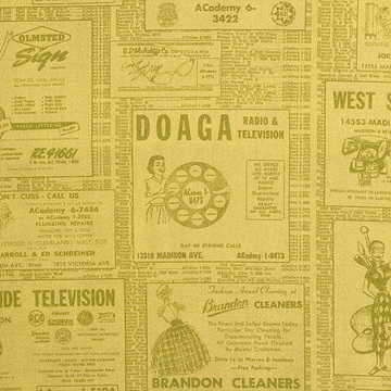 [페인트브러쉬] 링링 폰북 골드 프린트원단 - 옐로우 (1/2Yd)