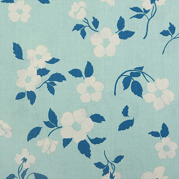 [페인트브러쉬] 티아라 메드 플라워스 그린 프린트원단 - 그린 (1/2Yd)