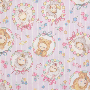 [퀼트게이트] 퍼니 퍼니 캔디 12 셔팅 프린트원단 - 퍼플 (1/2Yd)