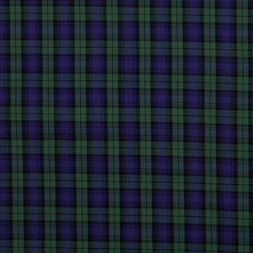 [반셋] 40s 타탄 126 선염체크원단 - 그린 (1/2Yd)