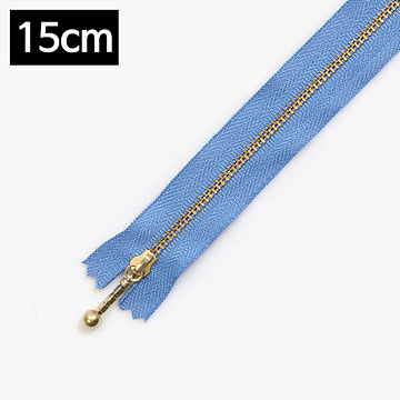 [YKK] 금색지퍼 1 (15cm) - 레이크블루 (개)