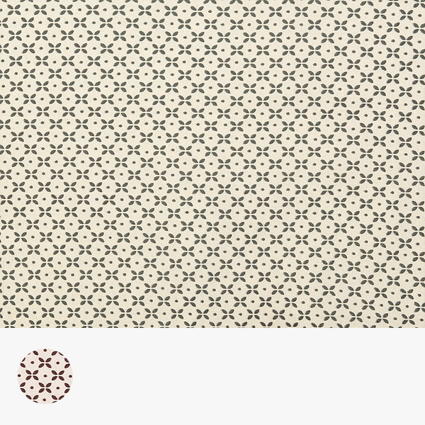 [스토프] 덴마크 친환경 수입원단 도트 퀼트천 프린트 면원단 - 4512-03 ☆