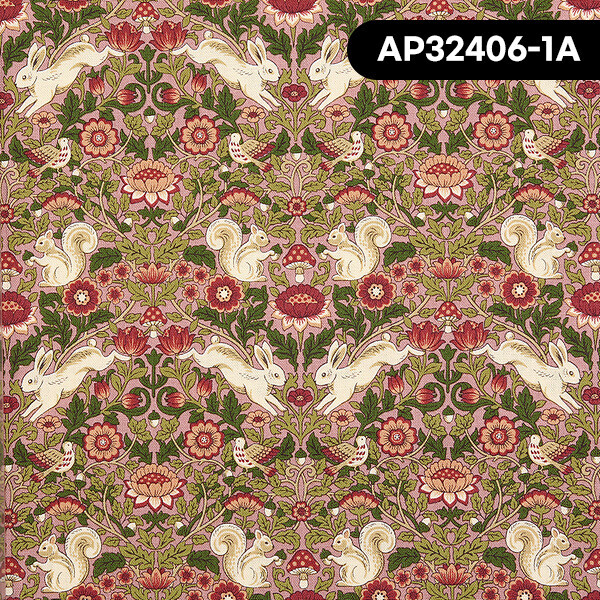 퀼트의시작은? 엔조이퀼트와 함께,[코스모] 일본 수입원단 퀼트천 꽃무늬 면원단 - AP32406-1