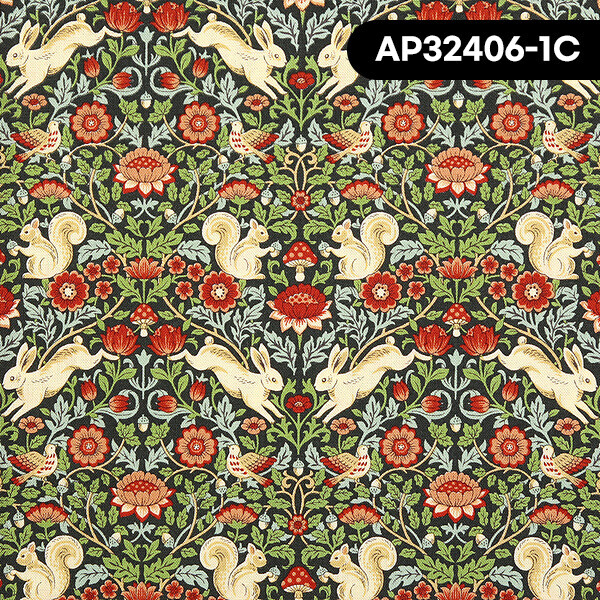 퀼트의시작은? 엔조이퀼트와 함께,[코스모] 일본 수입원단 퀼트천 꽃무늬 면원단 - AP32406-1