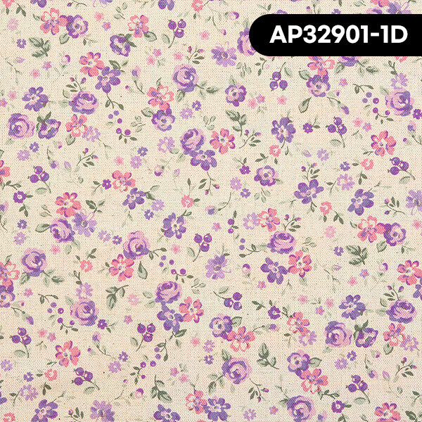 퀼트의시작은? 엔조이퀼트와 함께,[코스모] 일본 수입원단 퀼트천 린넨 캔버스 꽃무늬 면원단 - AP32901-1