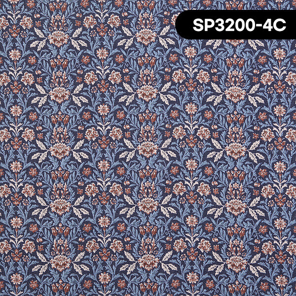 퀼트의시작은? 엔조이퀼트와 함께,[코스모] 일본 수입원단 퀼트천 린넨천 꽃무늬 면원단 - SP3200-4
