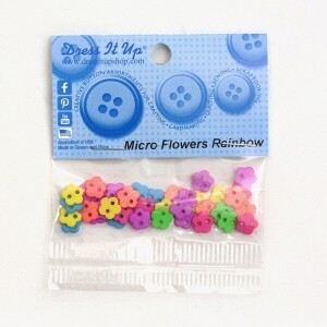 [제시제임스] 장식단추 드레스잇업 - 10895(Micro Flowers Rainbow) (개)