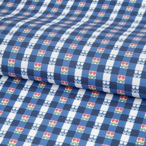 친환경 오코텍스인증 항균항염원단 20수 DTP원단 - 키치튤립 (1/2Yd)