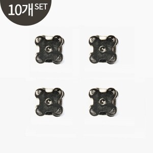 [퀼트부자재] 자석 똑딱장식(10개 1SET) 10mm - 흑니켈 (set)