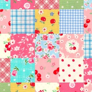 DTP 체리 블라썸 패치워크 (스퀘어) (1/2Yd)