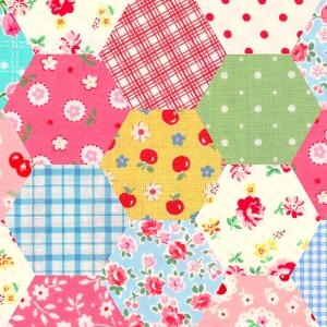 DTP 체리 블라썸 패치워크 (헥사) (1/2Yd)