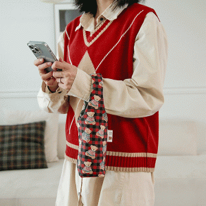 [바이핸즈] 퀼트패키지 퀼트패키지 가방 - 베어 체크 텀블러백 (개)