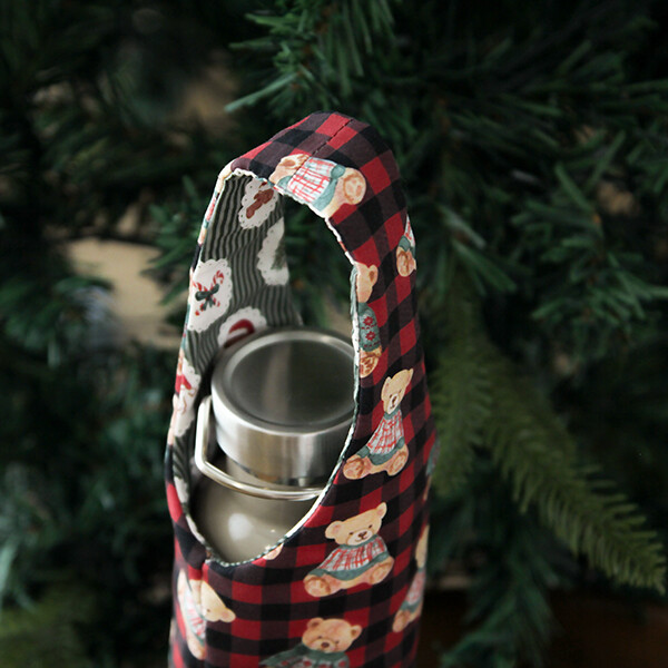 퀼트의시작은? 엔조이퀼트와 함께,[바이핸즈] 퀼트패키지 퀼트패키지 가방 - 베어 체크 텀블러백