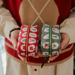 [바이핸즈] 퀼트패키지 소품 - 크리스마스 파우치 2개 세트 (개)