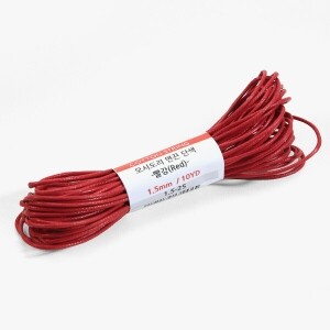 [퀼트부자재] 오시도리 면끈 1.5mm - 레드(빨강)(10YD) 1.5-25 (개)