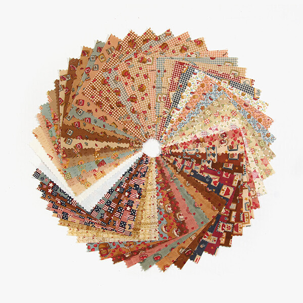 퀼트의시작은? 엔조이퀼트와 함께,★한정판★ 퀼트게이트 오리지널 빈티지 컨츄리스타일 50장 - 12cm x 12cm JSH5468