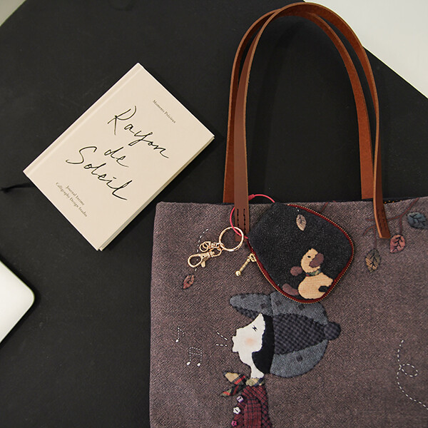 퀼트의시작은? 엔조이퀼트와 함께,[퀼트 초보자용] 퀼트패키지 가방 - 낭만소녀 & 로맨틱 가이 3종 세트 (에코백, 토트백, 키링)