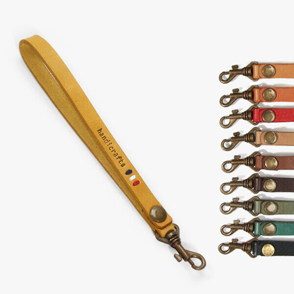 퀼트의시작은? 엔조이퀼트와 함께,[장식부자재] 핸드메이드 통가죽 스트랩 미니핸들 ※