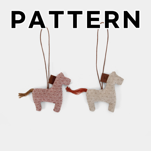 퀼트의시작은? 엔조이퀼트와 함께,[바이핸즈] 퀼트도안 - 말이오 키링 (2개세트)