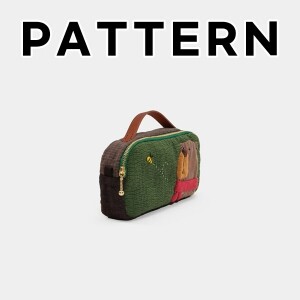 [바이핸즈] 퀼트도안 - 누빔 베어 핸들 파우치 (개)