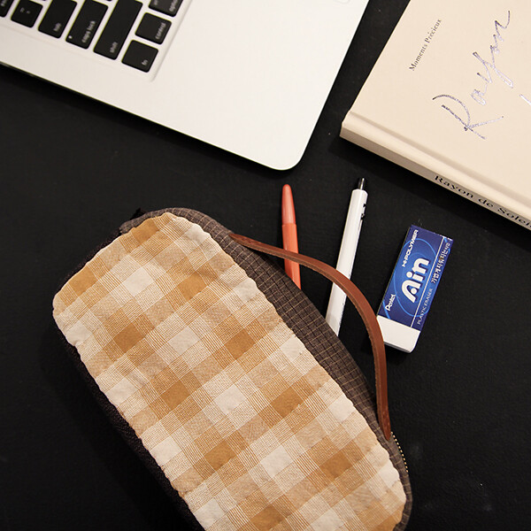 퀼트의시작은? 엔조이퀼트와 함께,[바이핸즈] 퀼트패키지 소품 - 누빔 베어 핸들 파우치