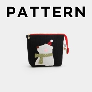 [바이핸즈] 퀼트도안 - 빨강모자 베어 파우치 (개)