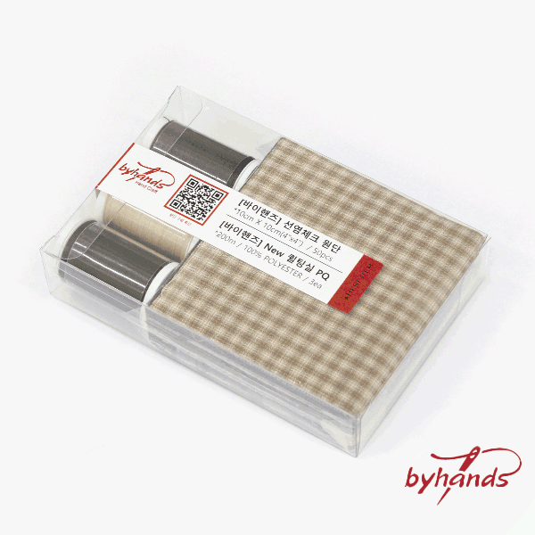 [바이핸즈] 베스트팩 선염원단 50종(10cm X 10cm) + NEW 퀼팅실 3종 BY-BEST PACK