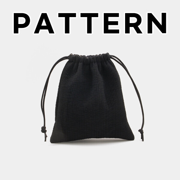 [바이핸즈] 퀼트도안 - 케이트 플라워 스트링 파우치