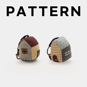 [바이핸즈] 퀼트도안 - 하우스 키링 2개 세트 (개)