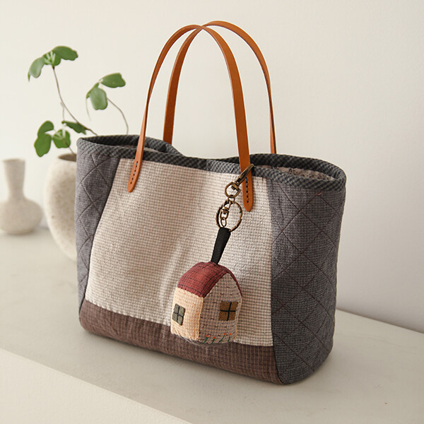 [바이핸즈] 퀼트패키지 소품 - 하우스 키링 2개 세트