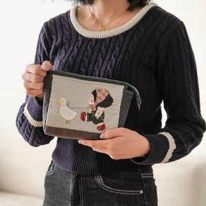 [바이핸즈] 퀼트패키지 소품 - 주근깨소녀 파우치 (개)