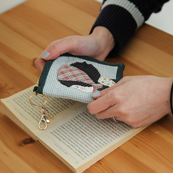 [바이핸즈] 퀼트패키지 소품 - 주근깨소녀 반지갑