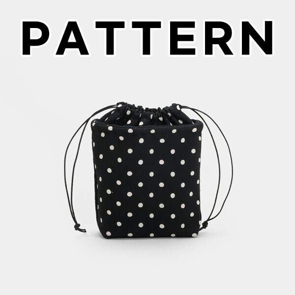 [바이핸즈] 퀼트도안 - 딸기소녀 스트링 파우치