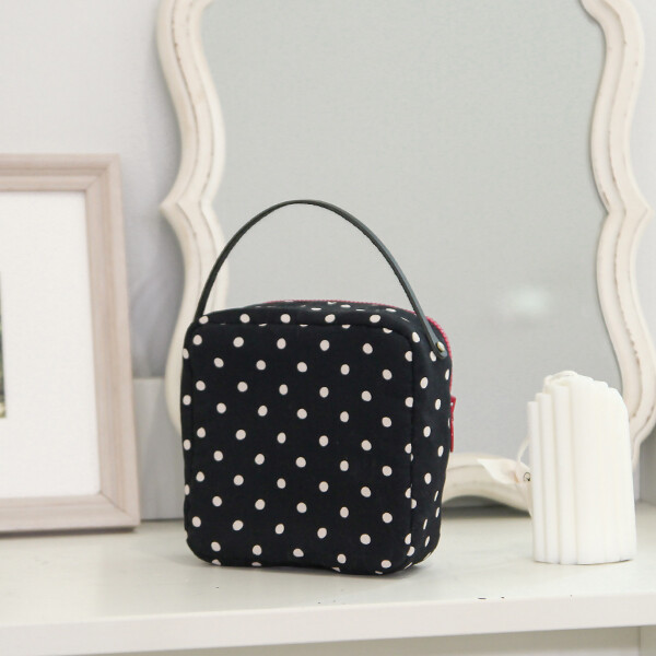 [바이핸즈] 퀼트패키지 소품 - 딸기소녀 핸들 파우치