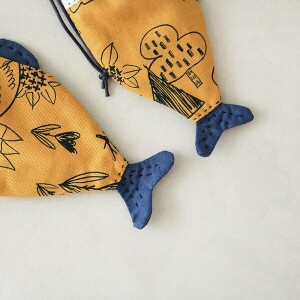 [바이핸즈] 퀼트패키지 소품 - 물고기 조리개 파우치 (2개 세트) (개)