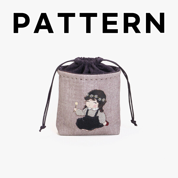 [바이핸즈] 퀼트도안 - 베이비앨 조리개 파우치