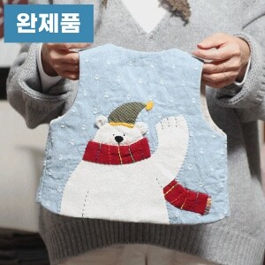 [바이핸즈] 퀼트완제품 소품 - BEAR 조끼 (개)