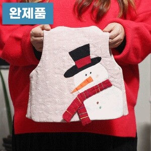 [바이핸즈] 퀼트완제품 소품 - 눈사람 조끼 (개)