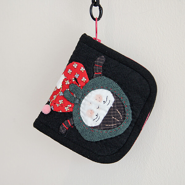 [바이핸즈] 퀼트패키지 소품 - 딸기소녀 반지갑