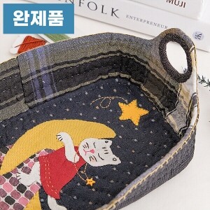 [바이핸즈] 퀼트완제품 소품 - 잠자는 고양이 바스켓 (개)