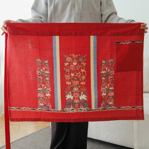 [바이핸즈] 퀼트완제품 의류 - 전통 활옷 길상자수 앞치마 (개)