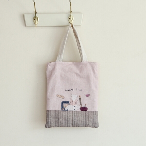 [바이핸즈] 퀼트완제품 가방 - 퀼팅타임 에코백 (핑크) (개)